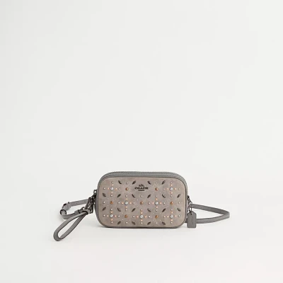 Restored Sadie Crossbody Clutch With Prairie Rivets