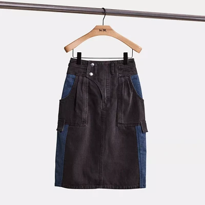 Restored Denim Skirt