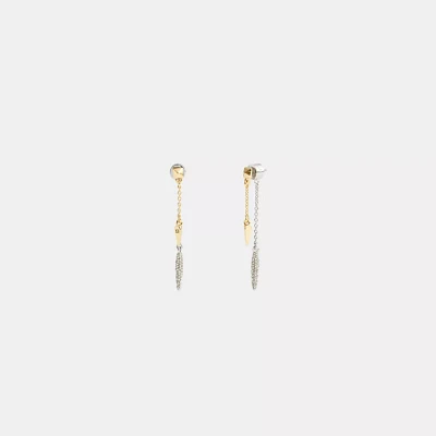 Pavé Spike Front Back Earrings