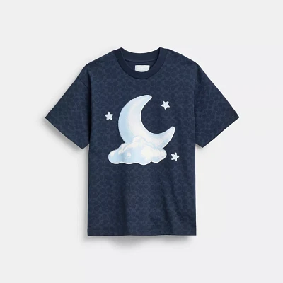 Signature Moon Relaxed T Shirt Organic Cotton