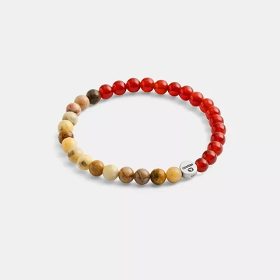 Disc Beaded Stretch Bracelet