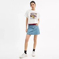 Collage Graphic Cropped T Shirt Organic Cotton