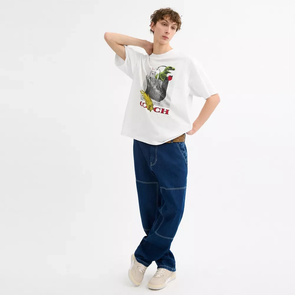 Collage Relaxed T Shirt Organic Cotton
