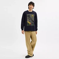 Collage Long Sleeve Relaxed T Shirt Organic Cotton