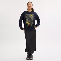 Collage Long Sleeve Relaxed T Shirt Organic Cotton