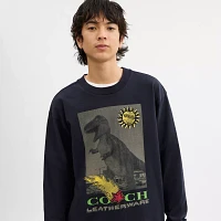 Collage Long Sleeve Relaxed T Shirt Organic Cotton