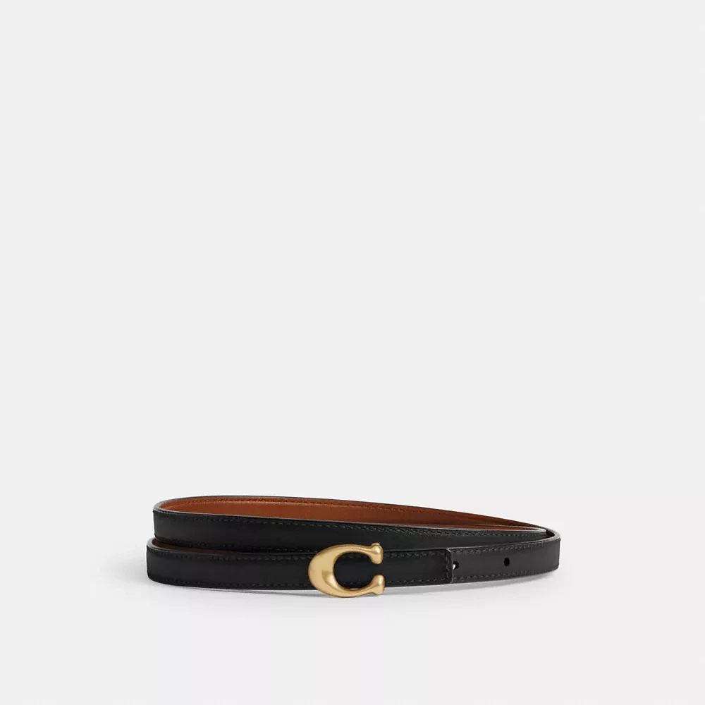 Sculpted Signature Buckle Reversible Belt, 13 Mm