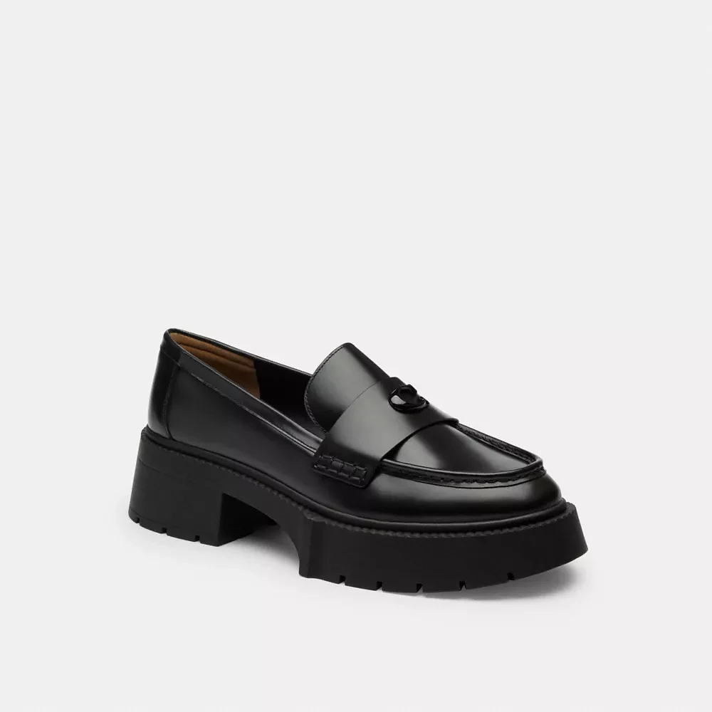 Leah Platform Loafer With Sketch Print