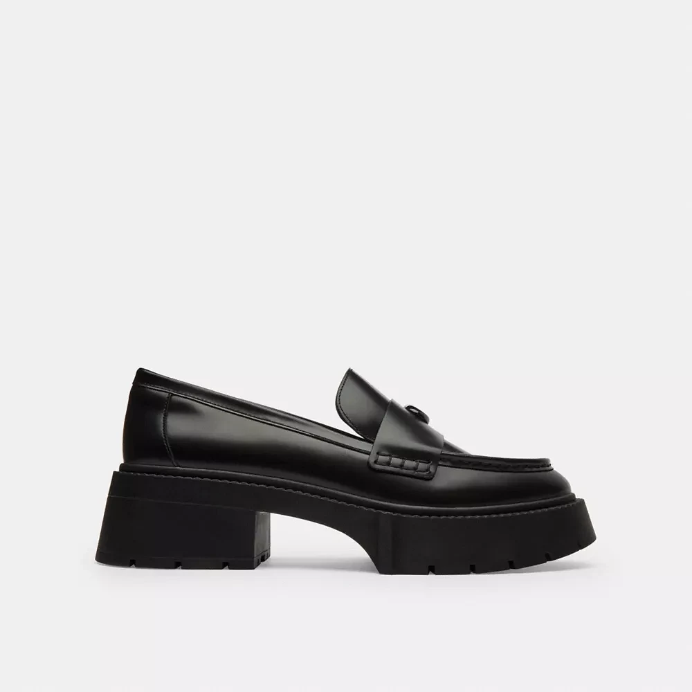 Leah Platform Loafer With Sketch Print