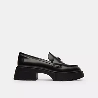 Leah Platform Loafer With Sketch Print
