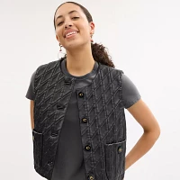 Quilted Leather Vest