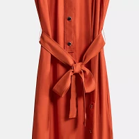 Restored Long Shirt Dress With Side Slit