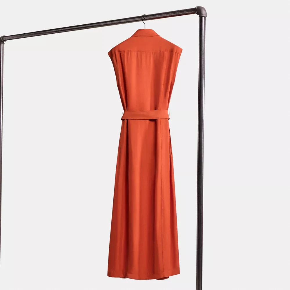 Restored Long Shirt Dress With Side Slit