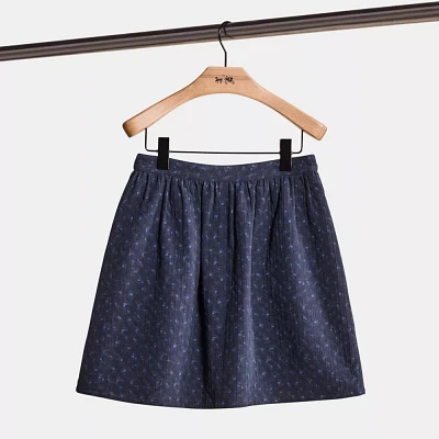 Restored Mini Quilted Skirt Organic Cotton