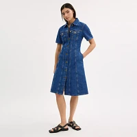 Denim Midi Dress Organic And Recycled Cotton