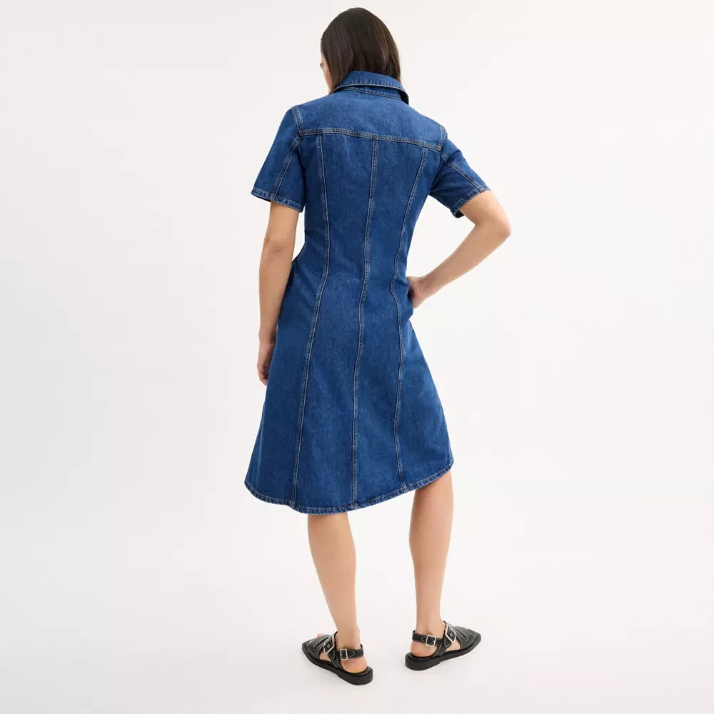 Denim Midi Dress Organic And Recycled Cotton
