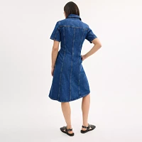 Denim Midi Dress Organic And Recycled Cotton