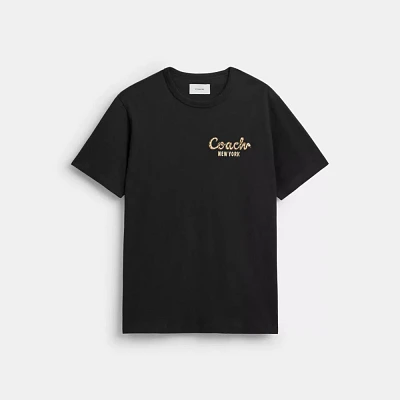 New Year Coach Snake Script T Shirt Organic Cotton