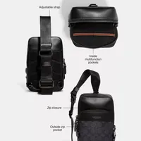 Gotham Sling Pack 13 In Signature Canvas