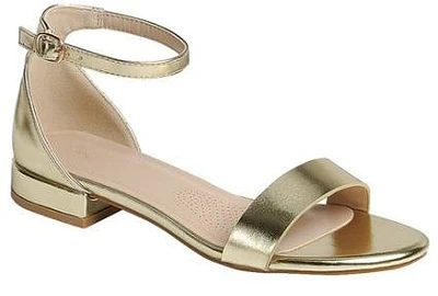 Women's Flat Fashion Dress-05 Sandals : Gld