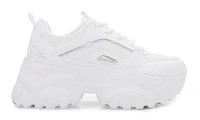 Womens Hanna Chunky Platform Sneakers: WHT