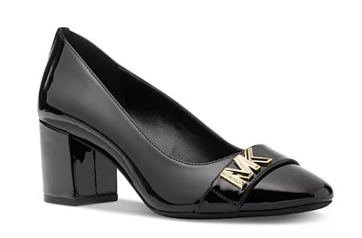 Michael Kors Mid Heel Pumps: Blk Pat