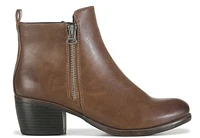 Taxi  Women's Ankle Blockheel Bootie: Tan/brw