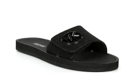 Michael Kors MK  charm Slide : blk glitt