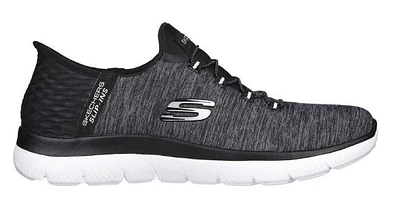 Skechers Women's Summit Slip-ins Sneakers: BKW  WIDE WIDTH