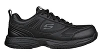 Skechers Men's Work laced Wide width Slip Resistant Shoes: BLK