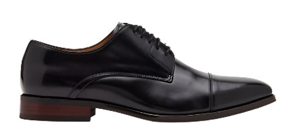 Steve Madden Men's Leather Planche Dress Shoes: blk