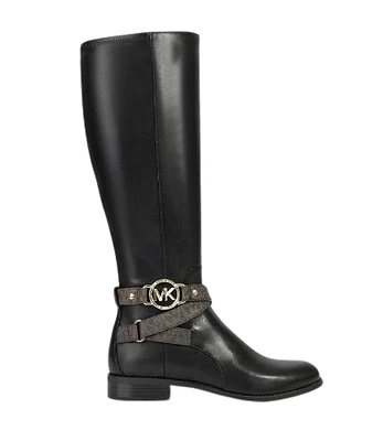 Michael Kors Women Rory Riding Boots: blk/brw