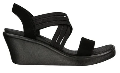 Skechers Wedge Rumblers Strappy Sandals BBK