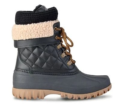 Storm BY Cougar Women's Creek Quilt WInter Boots : Blk