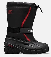 Sorel Youth Flurry Winter Boots Blk/ Red