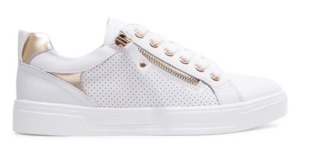 Women's Steve Madden Brookee Sneakers : Wht/RGld