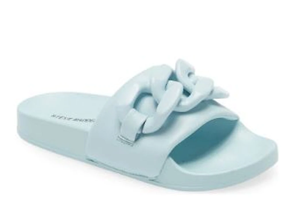 Steve Madden Women's Summer Slides: Blu