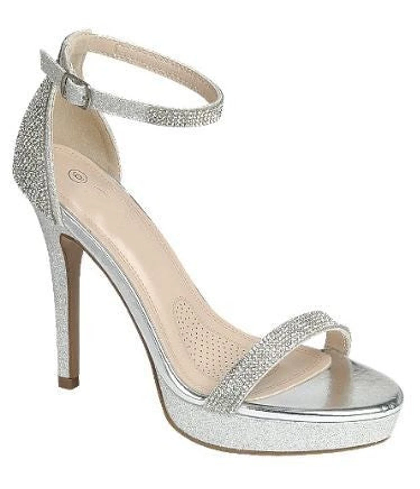 Womens Highlight-9 Rhinestone Sandals :  Sil