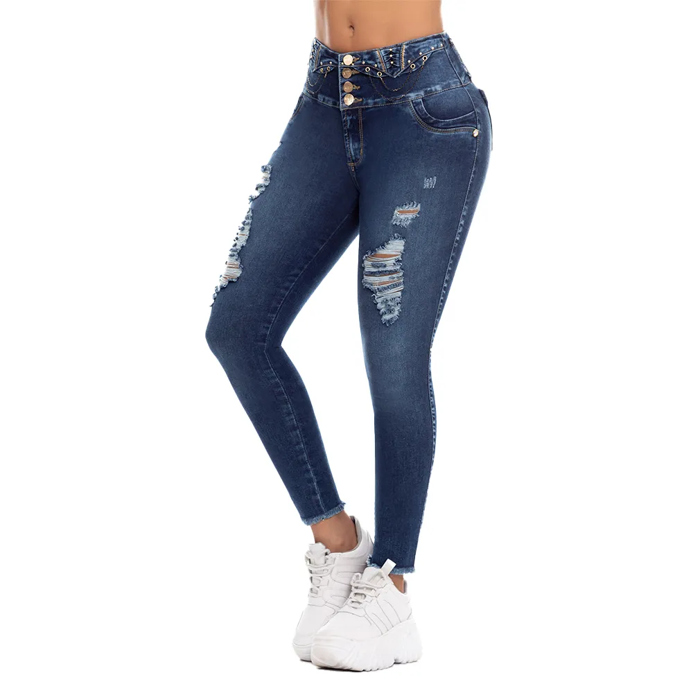 High-Waist Butt-Lifting Jeans