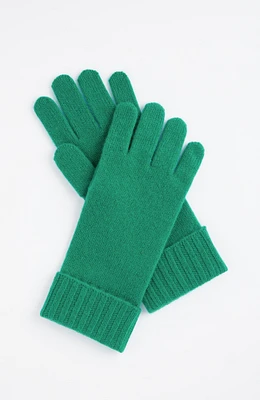 cashmere cuffed gloves