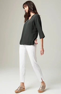 Wearever Easy-Care V-Neck Top