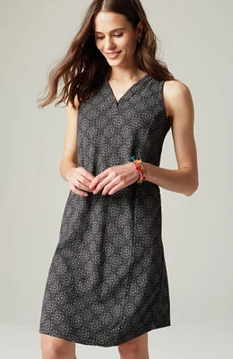 Sleeveless V-Neck Knit Dress