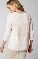 Slub-Textured Relaxed Sweater