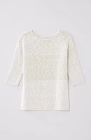 Slub-Textured Relaxed Sweater