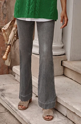 high-rise flare jeans