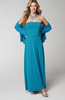 Strapless Knit Maxi Dress