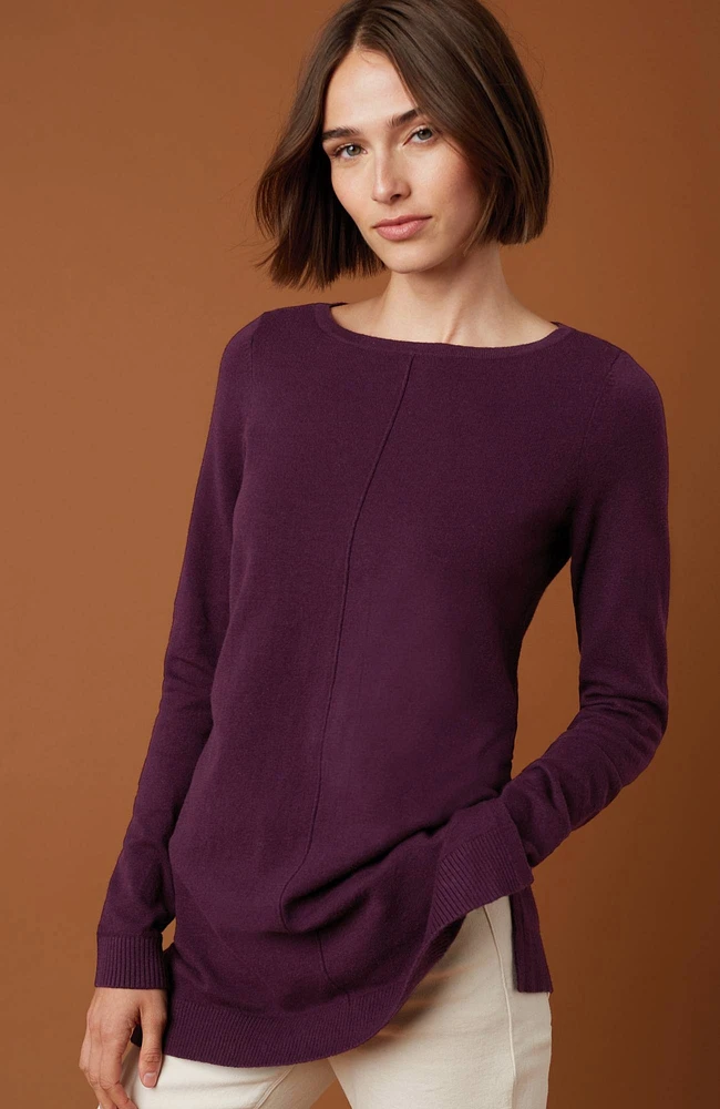 Pintucked Sweater-Tunic