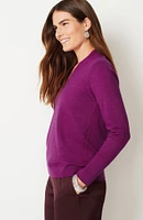 High Ribbed-Sleeves Sweater