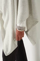 Asymmetric Sequin Knit Poncho