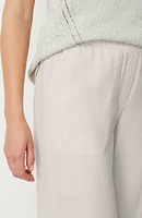 Pure Jill Linen-Blend Wide-Leg Crops